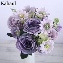 Load image into Gallery viewer, fake silk roses artificial flowers