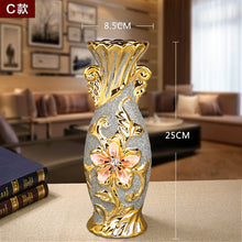 Load image into Gallery viewer, Europe Gold Plated Frost Porcelain Vase