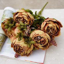 Load image into Gallery viewer, 1Bunch European Artificial Peony Decorative Party Silk fake Flowers
