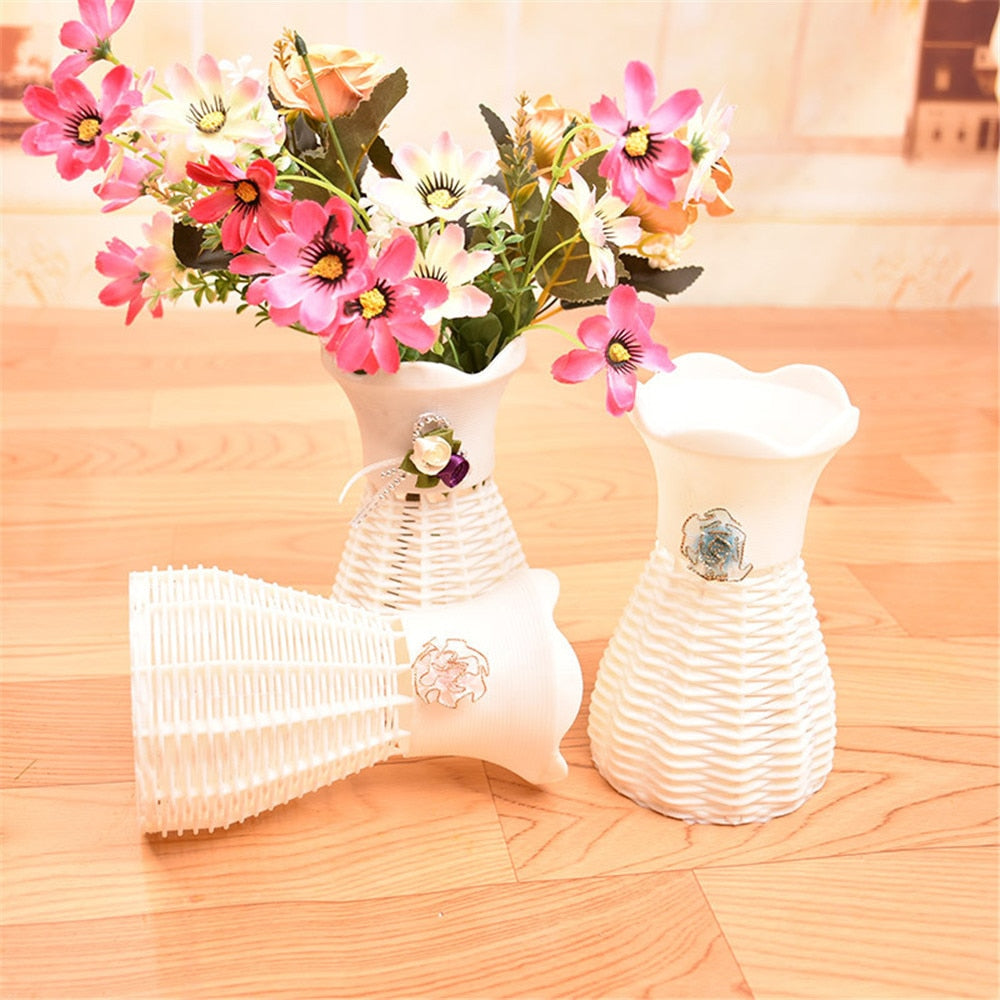 ISHOWTIENDA Home Decor Nice Rattan Vase