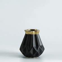 Load image into Gallery viewer, Europe Gold Matt Diamond Porcelain Vase