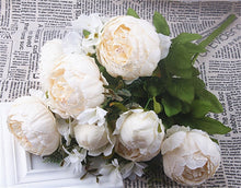 Load image into Gallery viewer, 1Bunch European Artificial Peony Decorative Party Silk fake Flowers