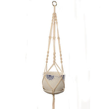 Load image into Gallery viewer, Macrame plant hanger flower