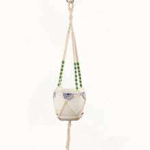 Load image into Gallery viewer, Macrame plant hanger flower