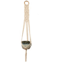 Load image into Gallery viewer, Macrame plant hanger flower