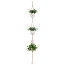 Load image into Gallery viewer, Macrame plant hanger flower
