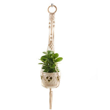 Load image into Gallery viewer, Macrame plant hanger flower