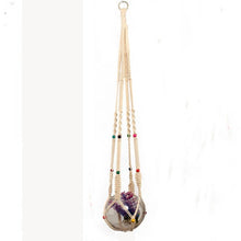 Load image into Gallery viewer, Macrame plant hanger flower