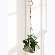 Load image into Gallery viewer, Macrame plant hanger flower