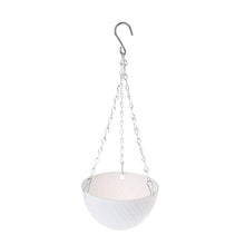 Load image into Gallery viewer, OOTDTY Round Plastic Hanging Basket Flower Pot 16x10cm Garden Plant Chain Planters Decoration