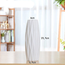 Load image into Gallery viewer, Classic White Desktop Ceramic Vase