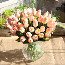 Load image into Gallery viewer, NieNie 31Pcs/Lot Tulips Artificial Flowers PU Fake Flowers Real touch flowers for Wedding Decoration Home Party Decoration