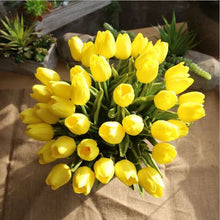 Load image into Gallery viewer, NieNie 31Pcs/Lot Tulips Artificial Flowers PU Fake Flowers Real touch flowers for Wedding Decoration Home Party Decoration