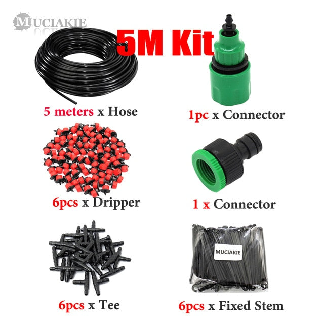 MUCIAKIE 25M DIY Drip Irrigation