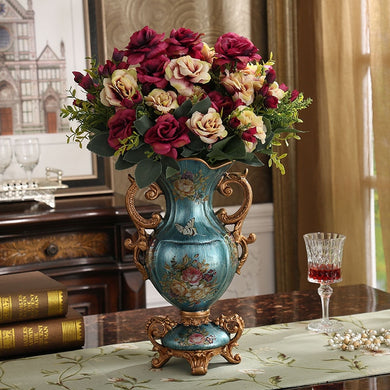 European Luxury Palace Resin Vase