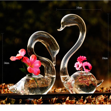 Love Swan flower vase