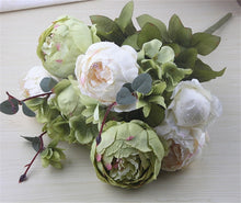 Load image into Gallery viewer, 1Bunch European Artificial Peony Decorative Party Silk fake Flowers