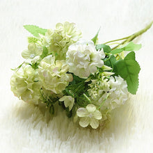 Load image into Gallery viewer, 9 Heads Hydrangea Artificial Flowers