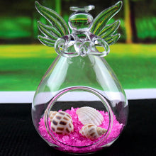 Load image into Gallery viewer, Clear Angel Wishing Glass Hanging Vase