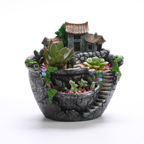 Resin Succulent Plants Planter Flower Pot