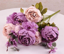 Load image into Gallery viewer, 1Bunch European Artificial Peony Decorative Party Silk fake Flowers
