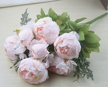 Load image into Gallery viewer, 1Bunch European Artificial Peony Decorative Party Silk fake Flowers
