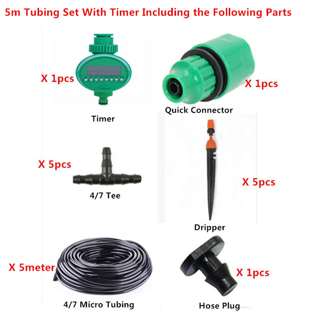 10/15/25m Plant Self Watering Garden Water Irrigation Kits