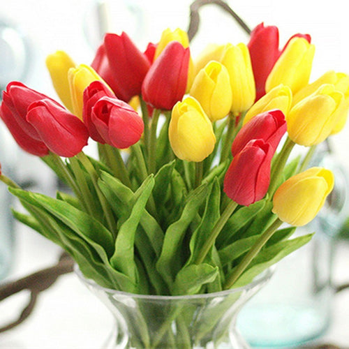 1pc Pu Tulips Artificial Flowers
