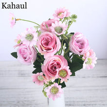 Load image into Gallery viewer, fake silk roses artificial flowers